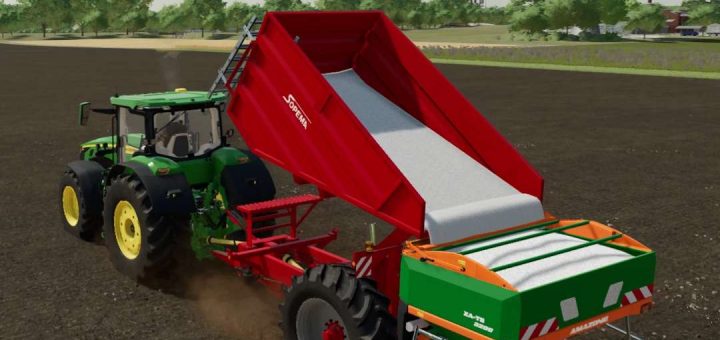 Remorque à Col De Cygne Pj De 40 Pieds Convertie V10 Fs22 Mod Farming Simulator 22 Mod 5465