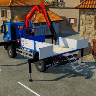 Camion Grue Iveco X Way Enedis V Fs Mod Farming Simulator Mod