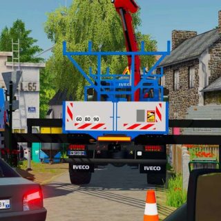 Camion Grue Iveco X Way Enedis V Fs Mod Farming Simulator Mod