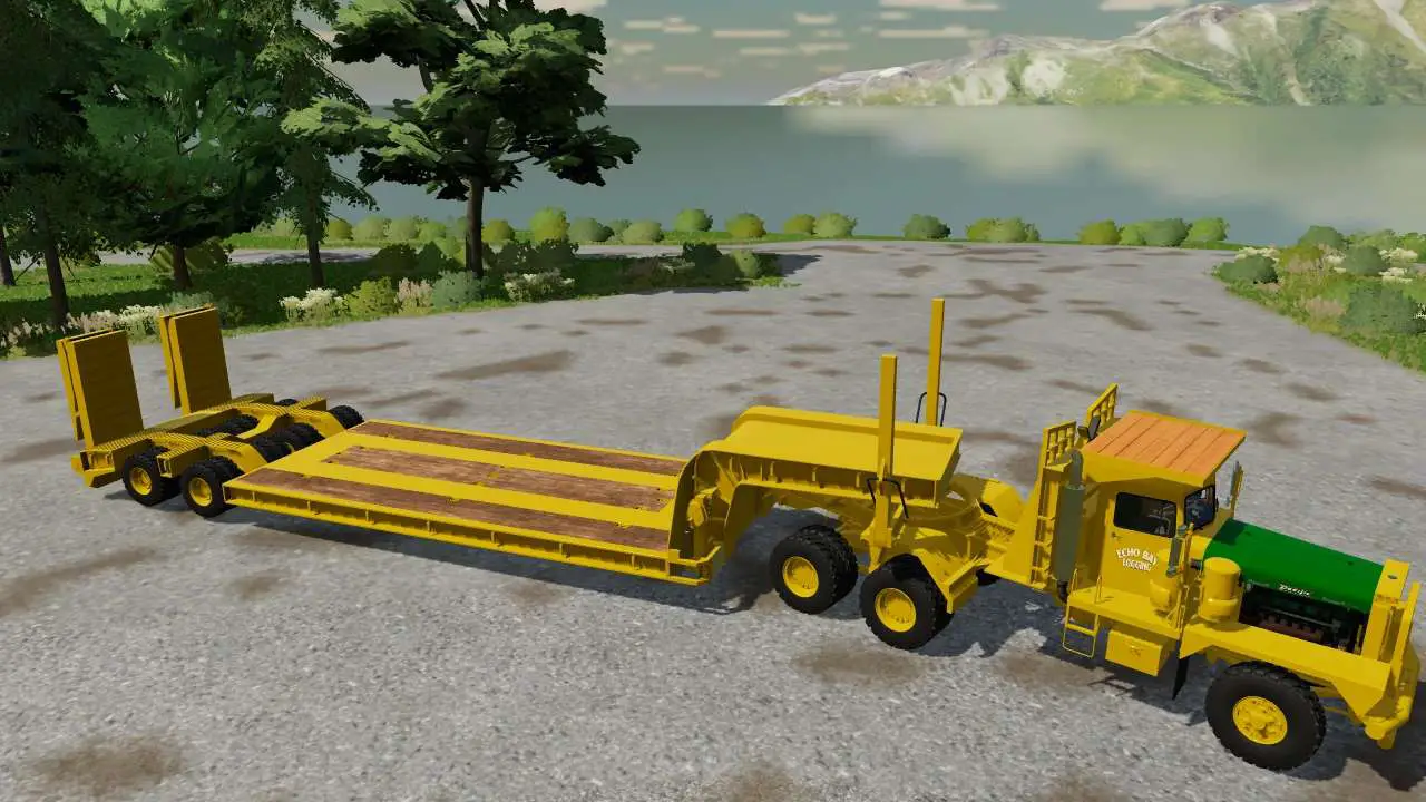 Remorque Surbaissée Hors Route V1000 Fs22 Mod Farming Simulator 22 Mod 7572