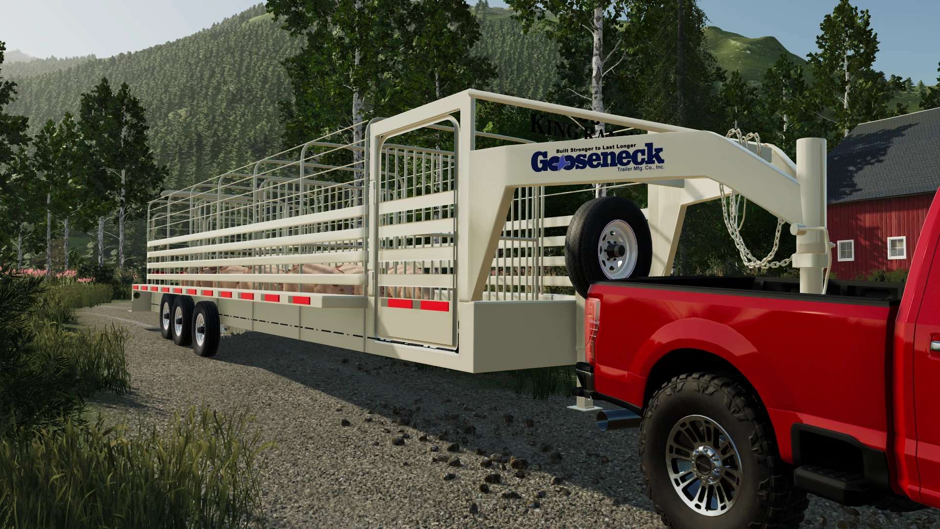 Remorque à Col De Cygne 32 Pieds V2100 Fs22 Mod Farming Simulator 22 Mod 9867